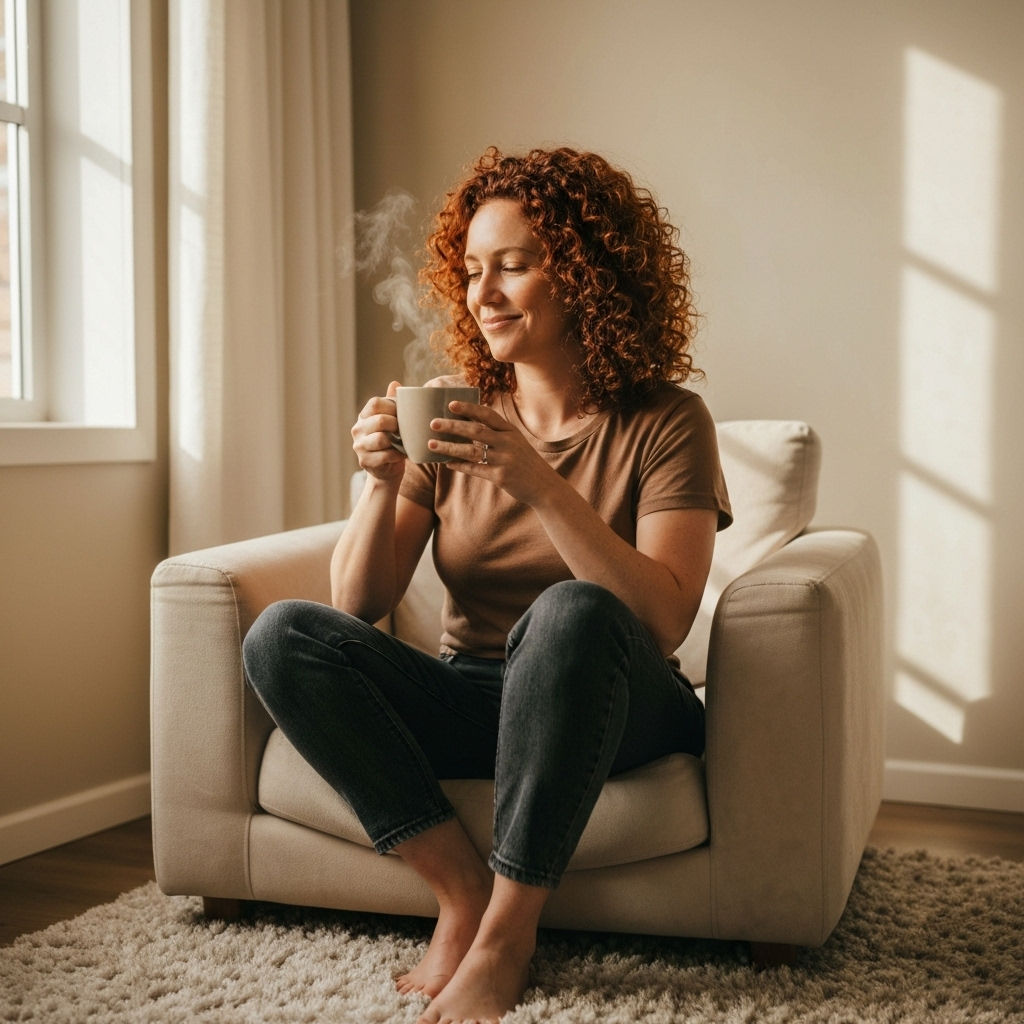 Woman with coffee